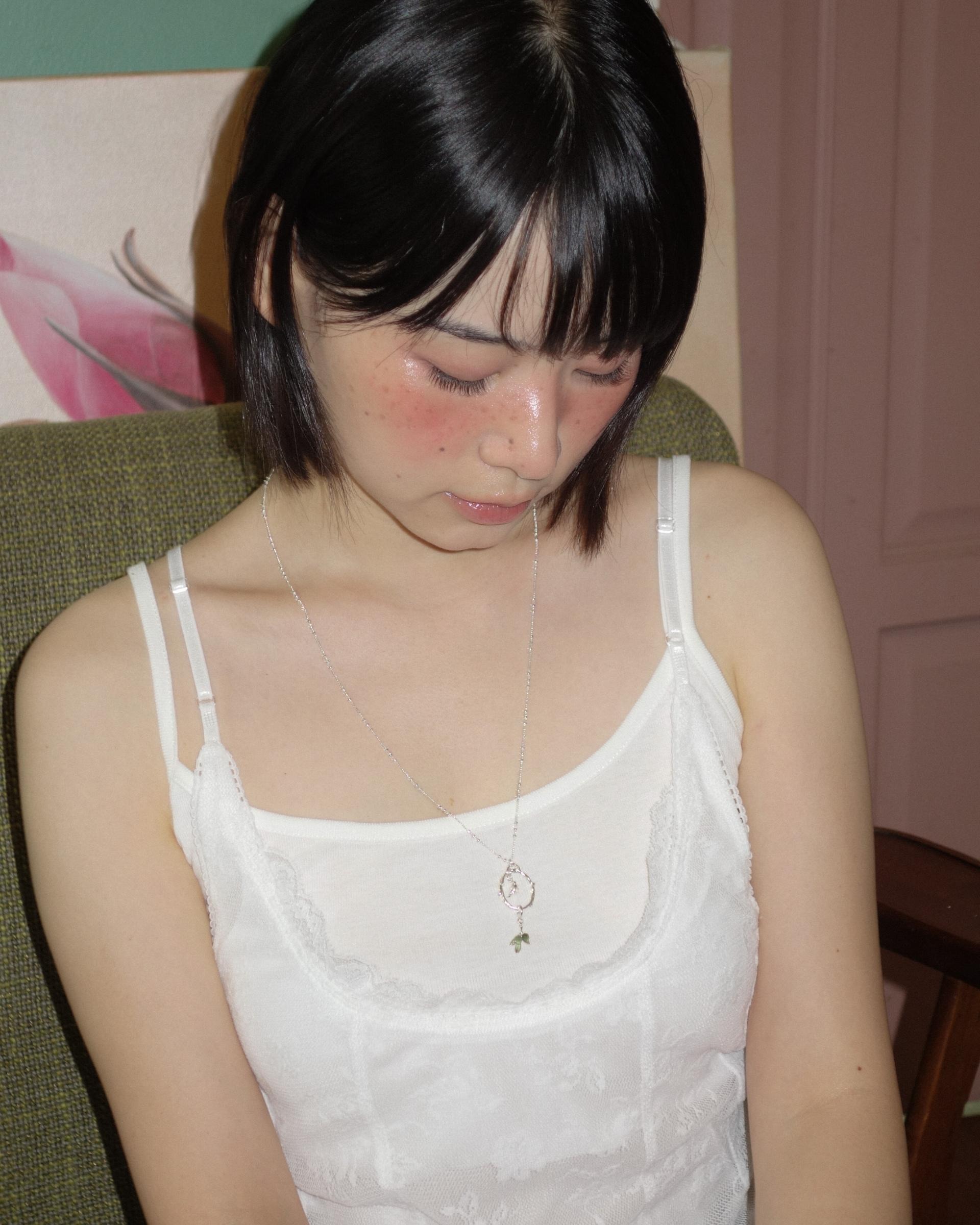 나의 정원, silver necklace (circle)
