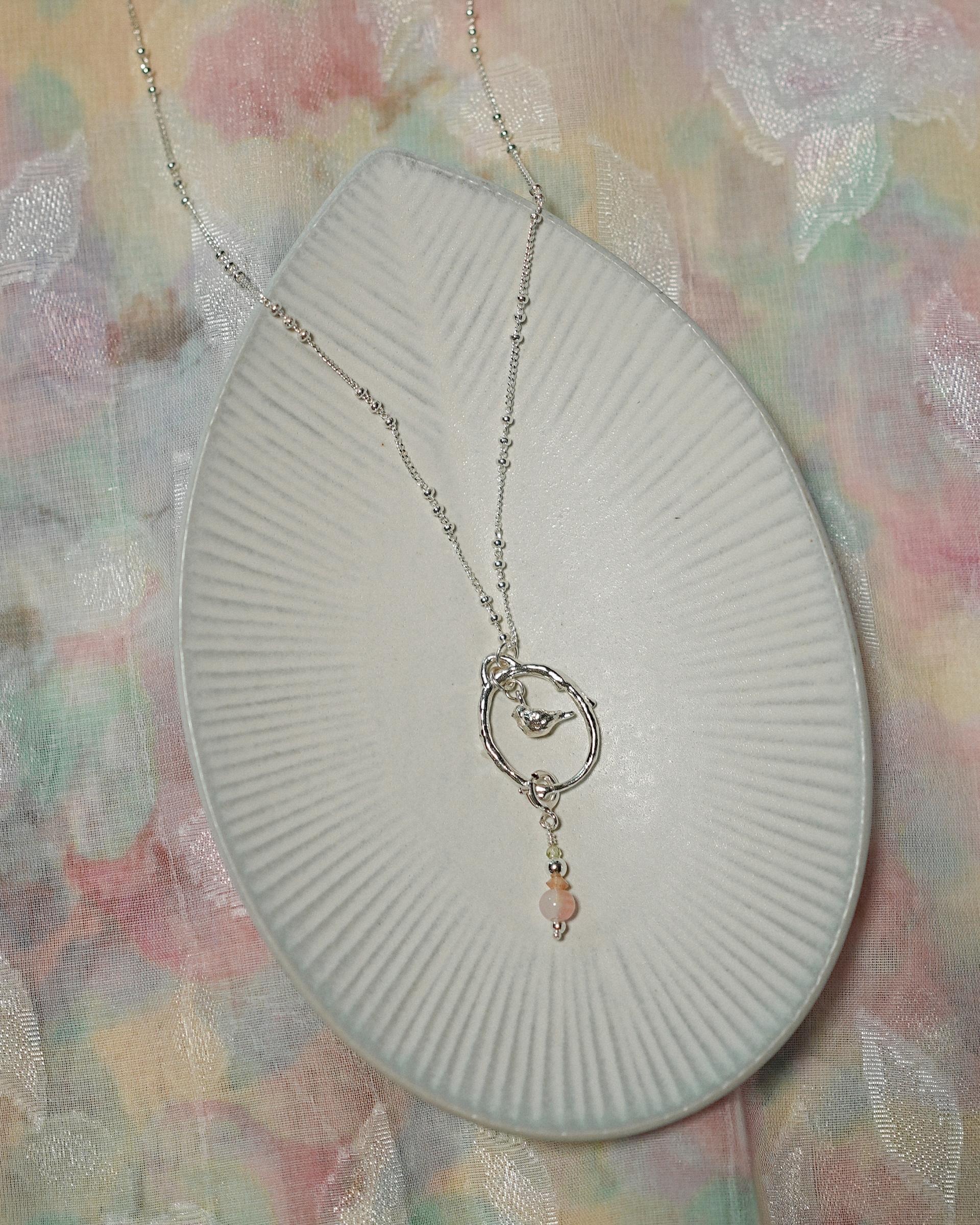 감정정원, circle necklace (silver)