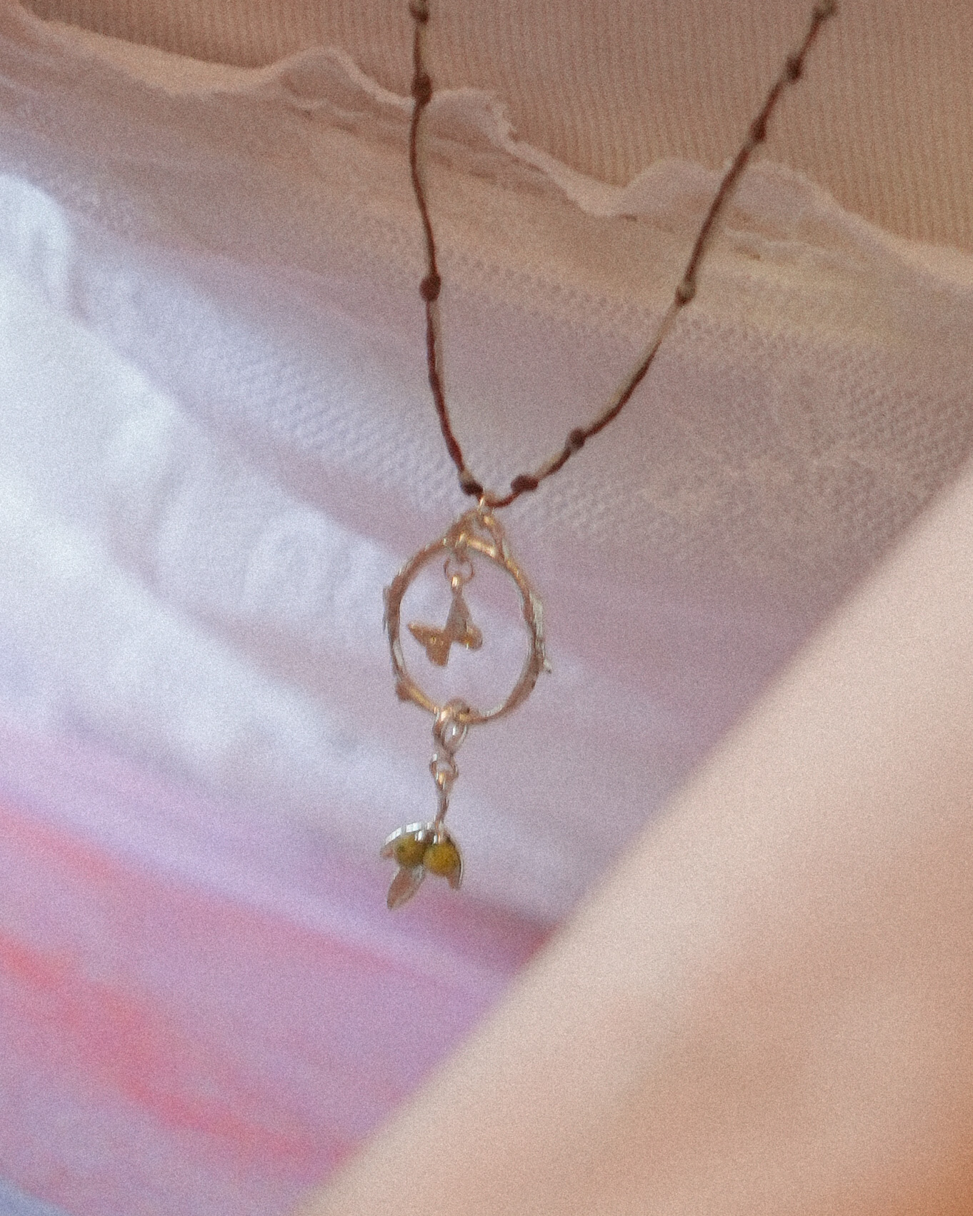 나의 정원, silver necklace (circle)