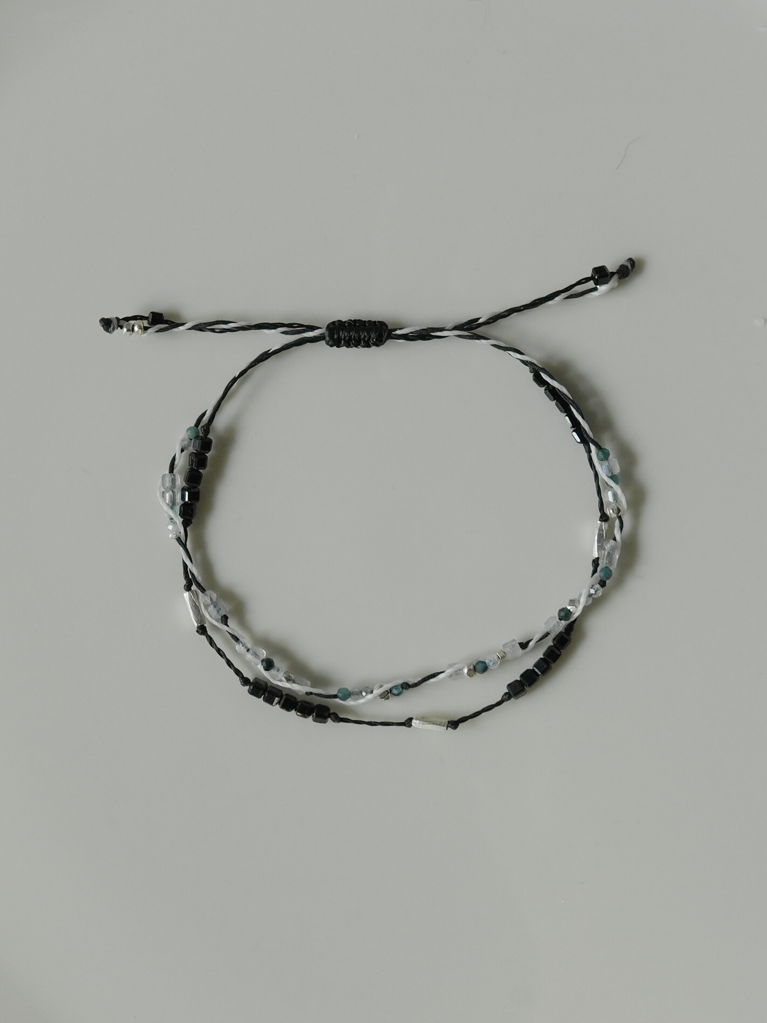 6月) 다정한 바다, double line bracelet