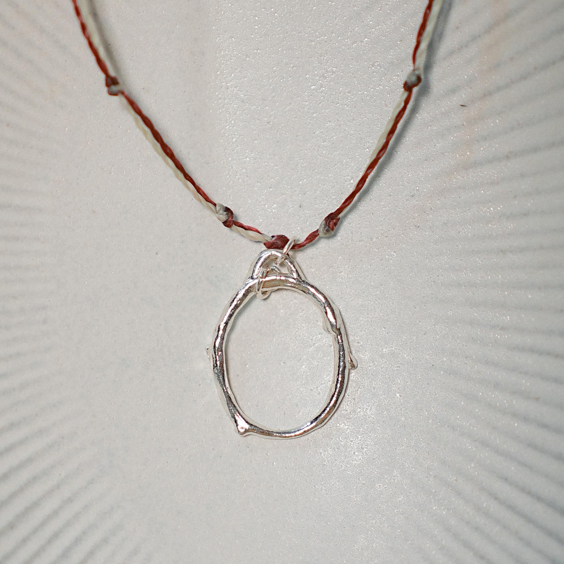 감정정원, circle necklace (wax)