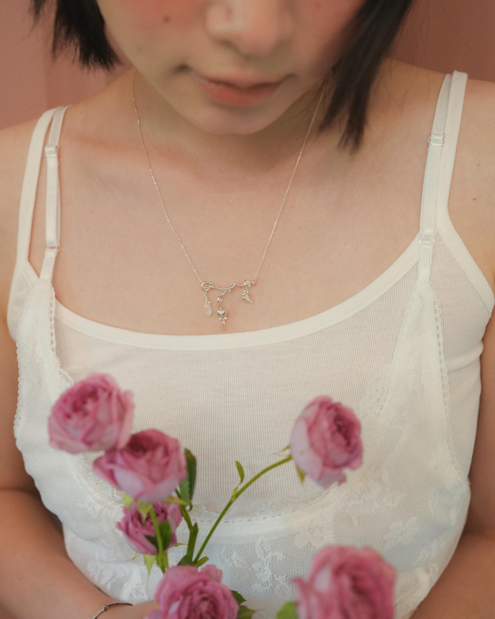 나의 정원, silver necklace (L)