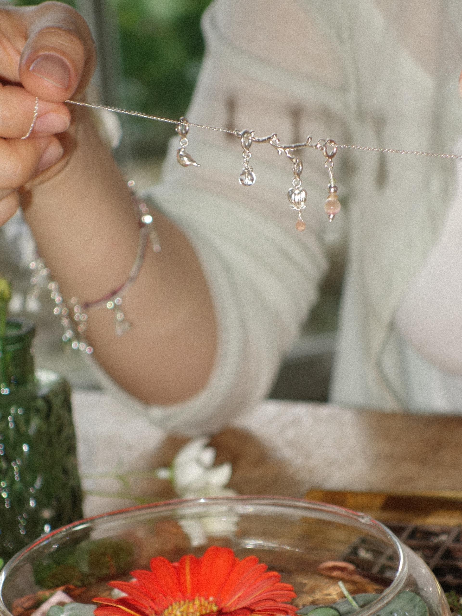나의 정원, silver necklace (L)
