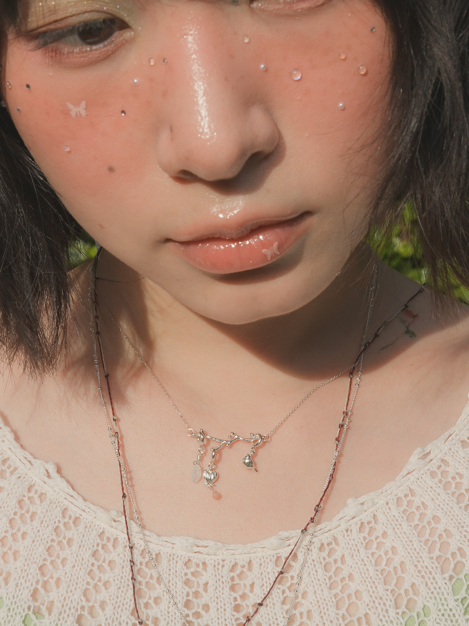 나의 정원, silver necklace (L)