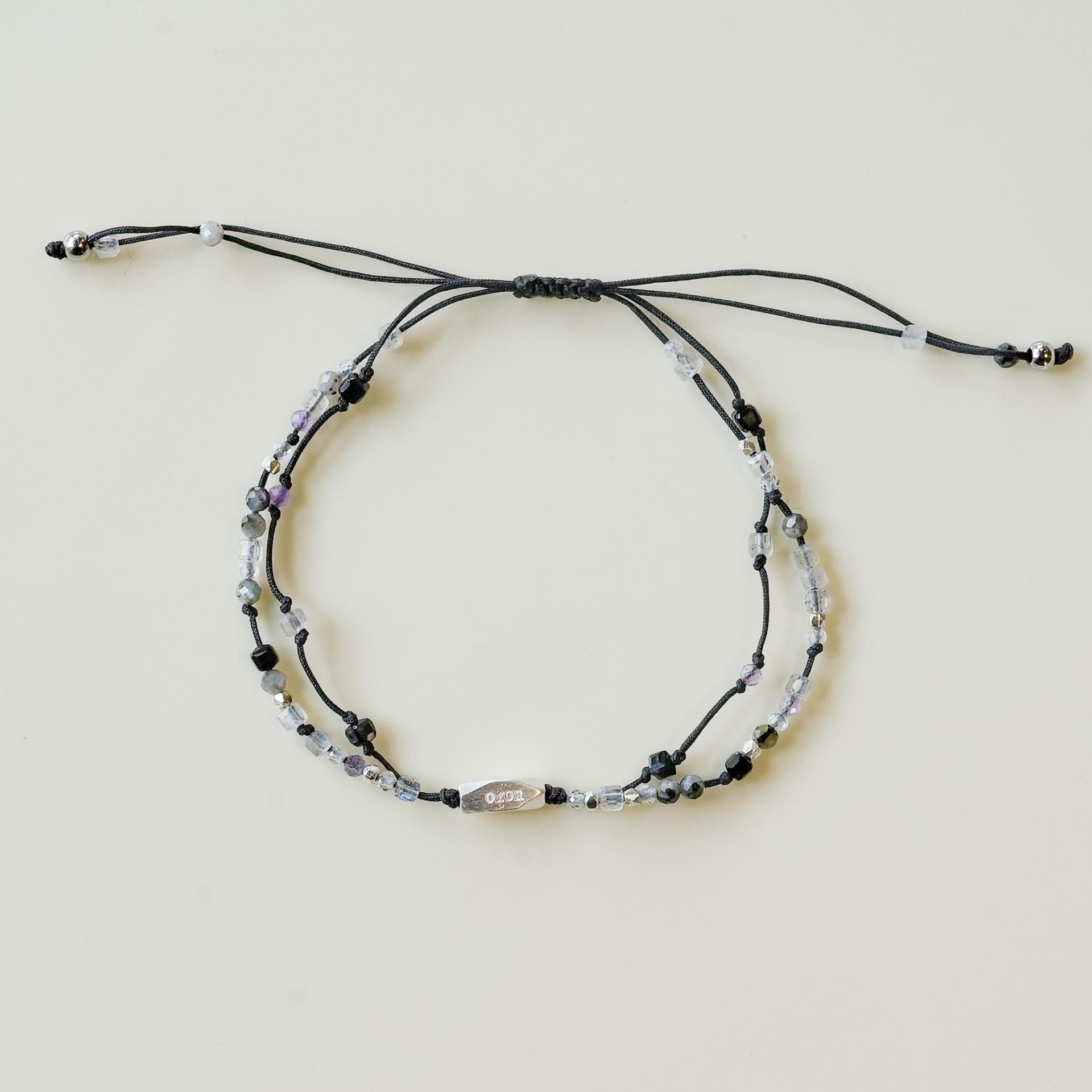 2月)內心安寧, double line bracelet