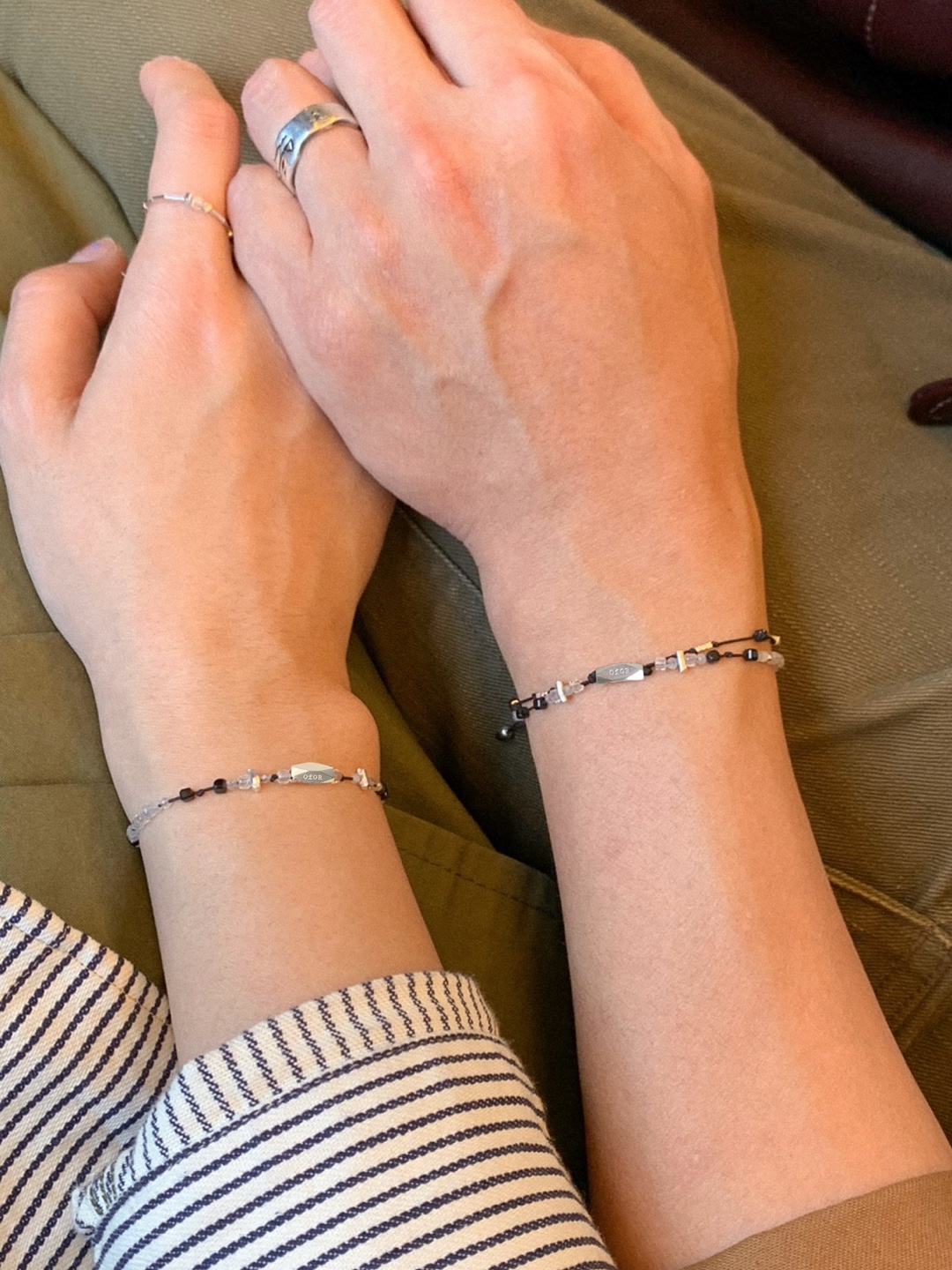 4月) 드림캐처, couple line bracelets