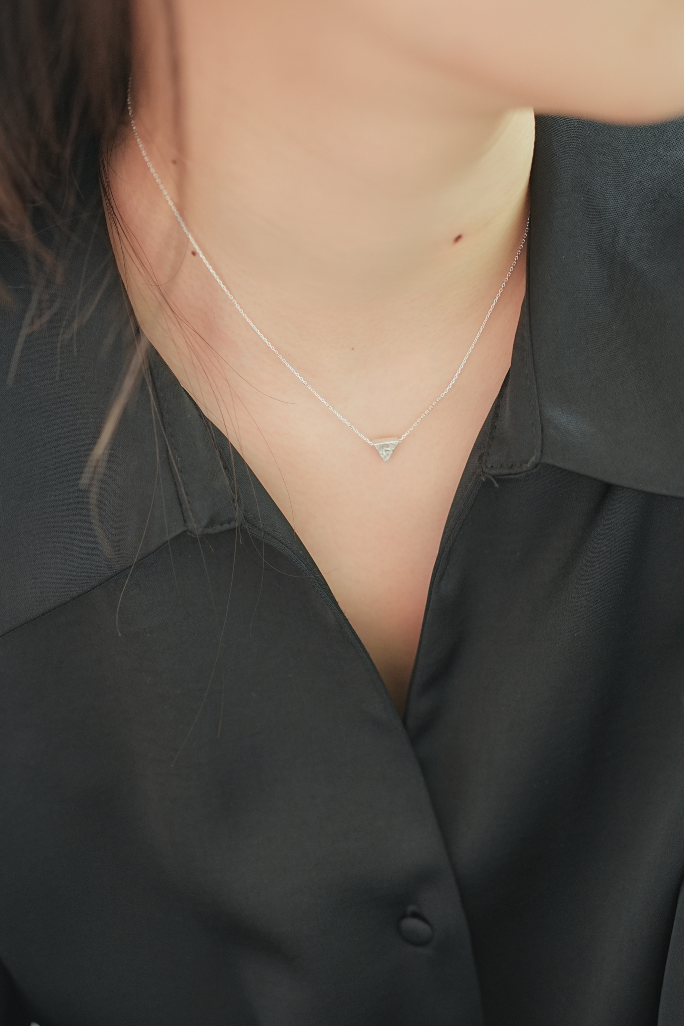세발자전거, silver necklace