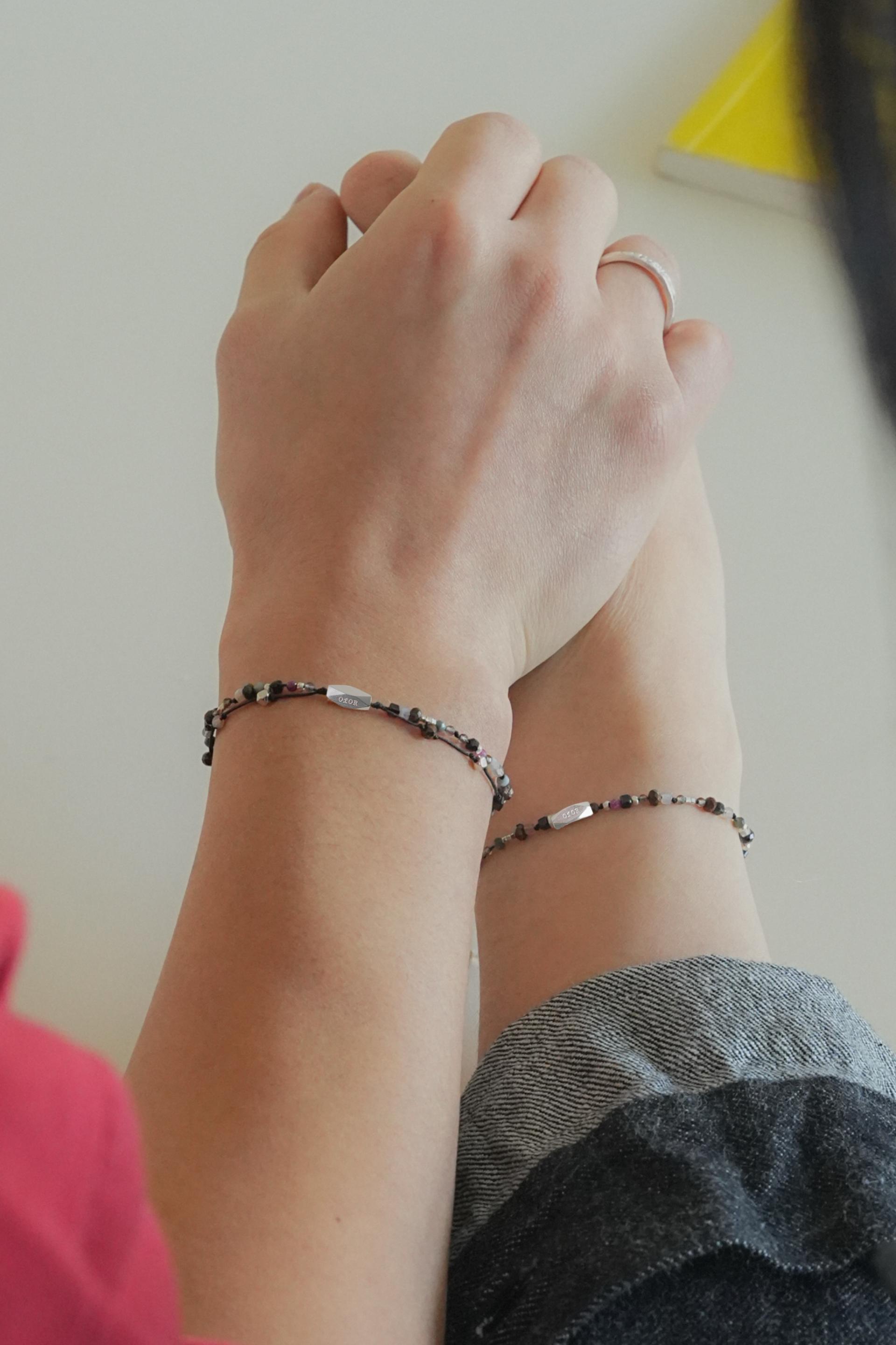 7月) 사랑을 말해요, couple line bracelets
