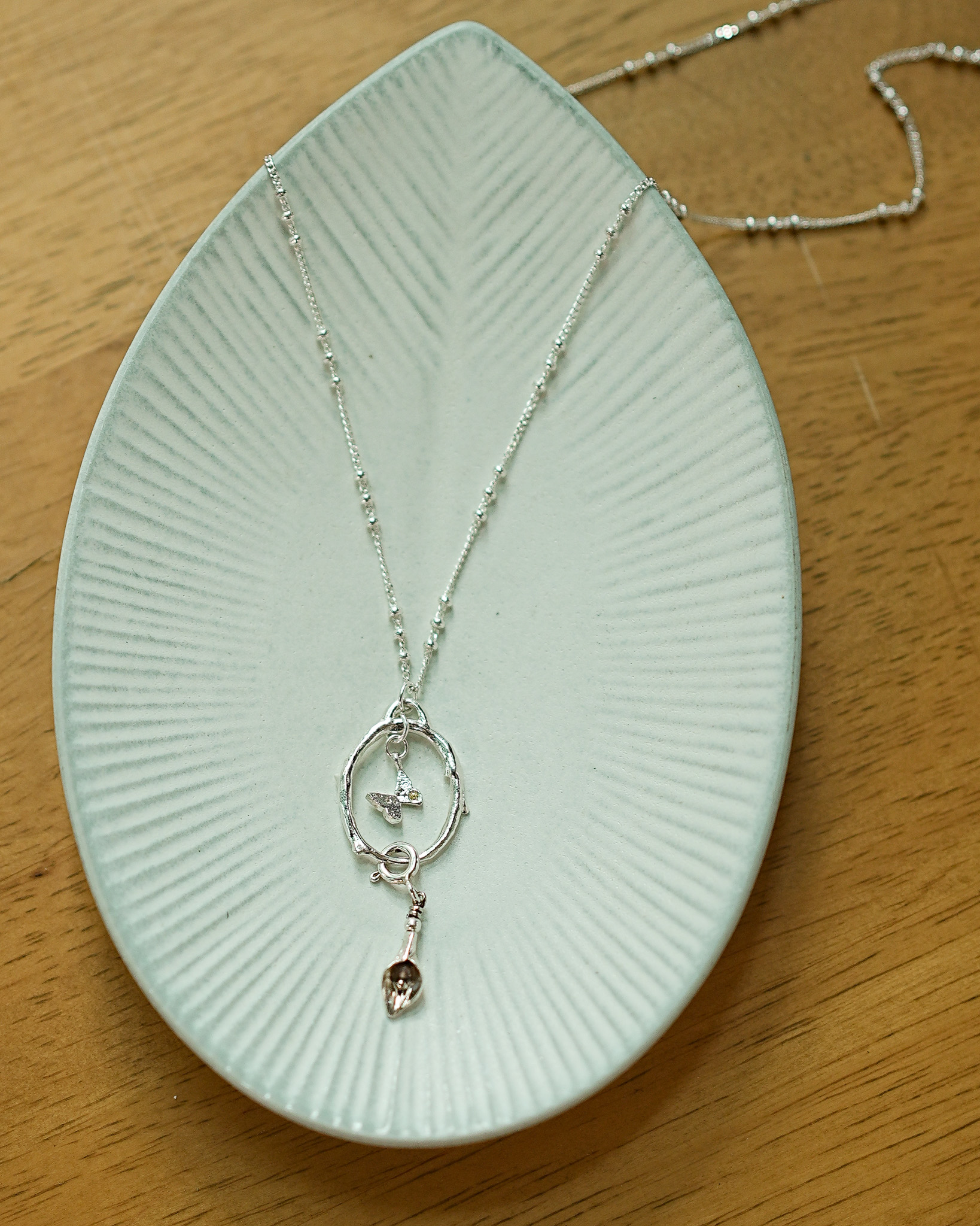 감정정원, circle necklace (silver)
