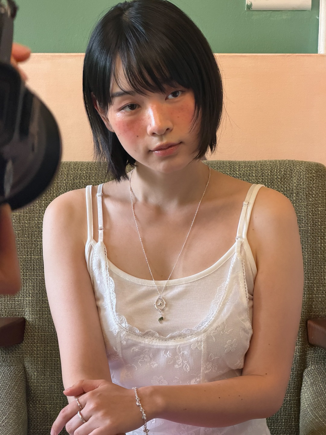 나의 정원, silver necklace (circle)