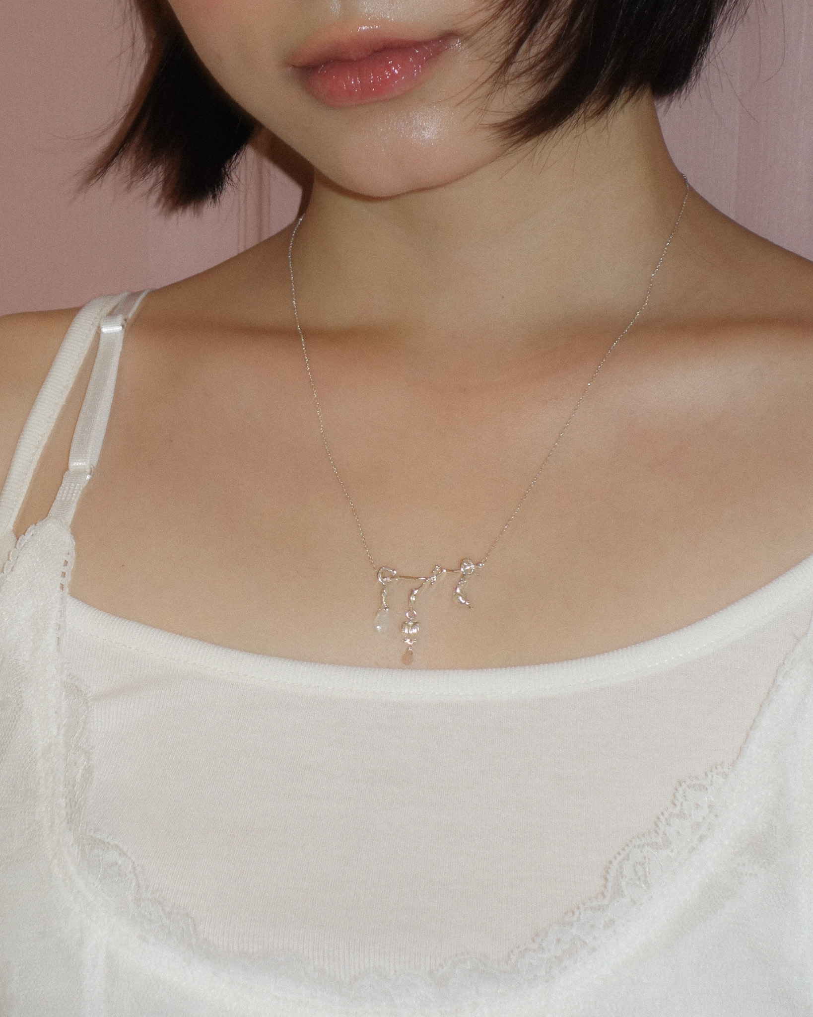 나의 정원, silver necklace (L)