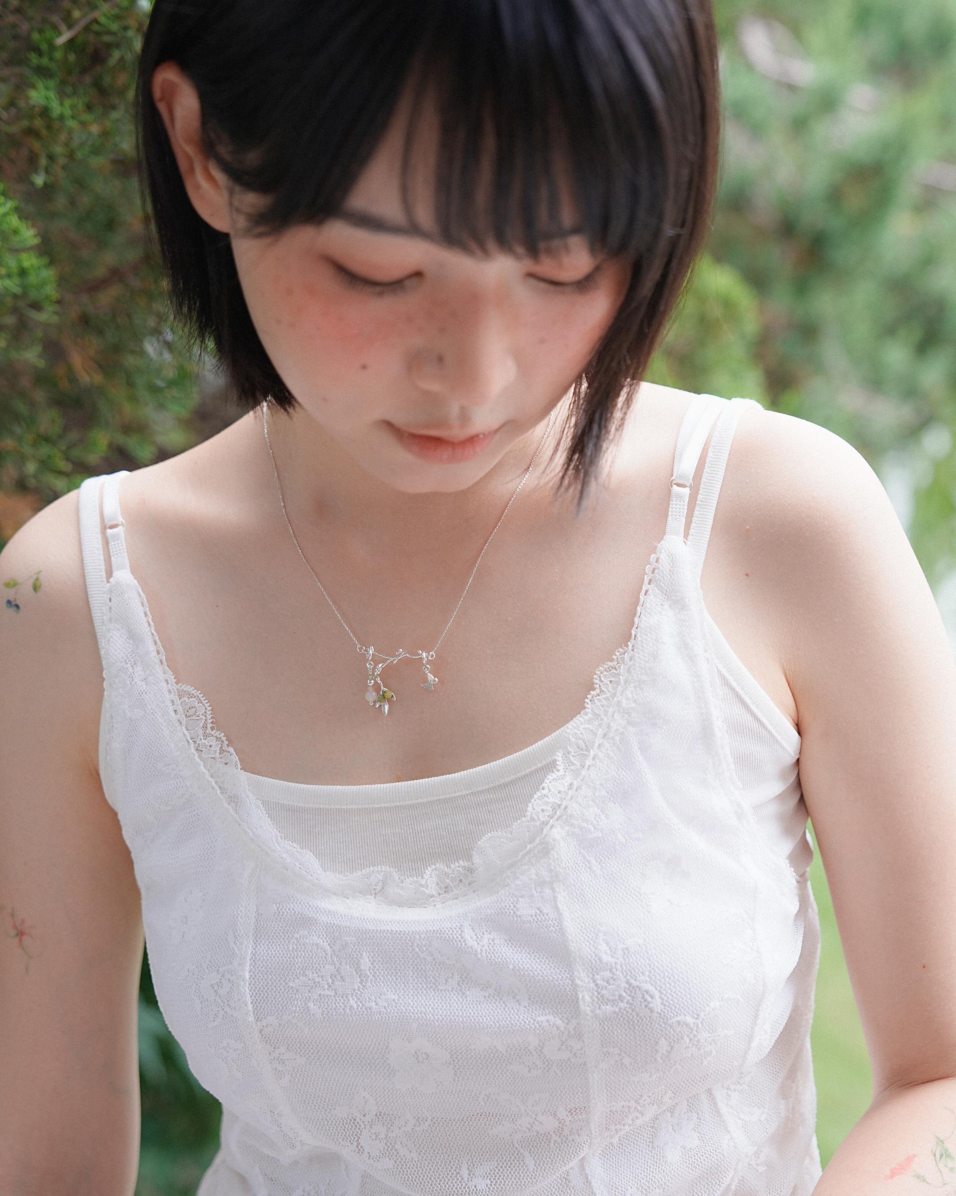 나의 정원, silver necklace (L)