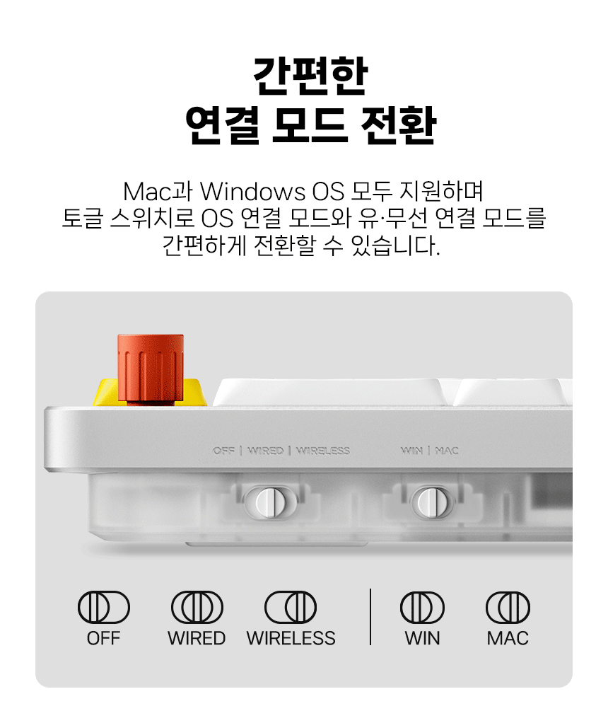 NUPHY AIR65 V3 미니배열 기계식키보드 로우 프로파일