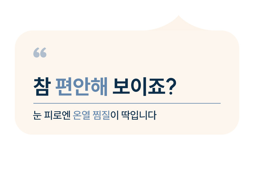 릴렉서리 힐링 온열안대
