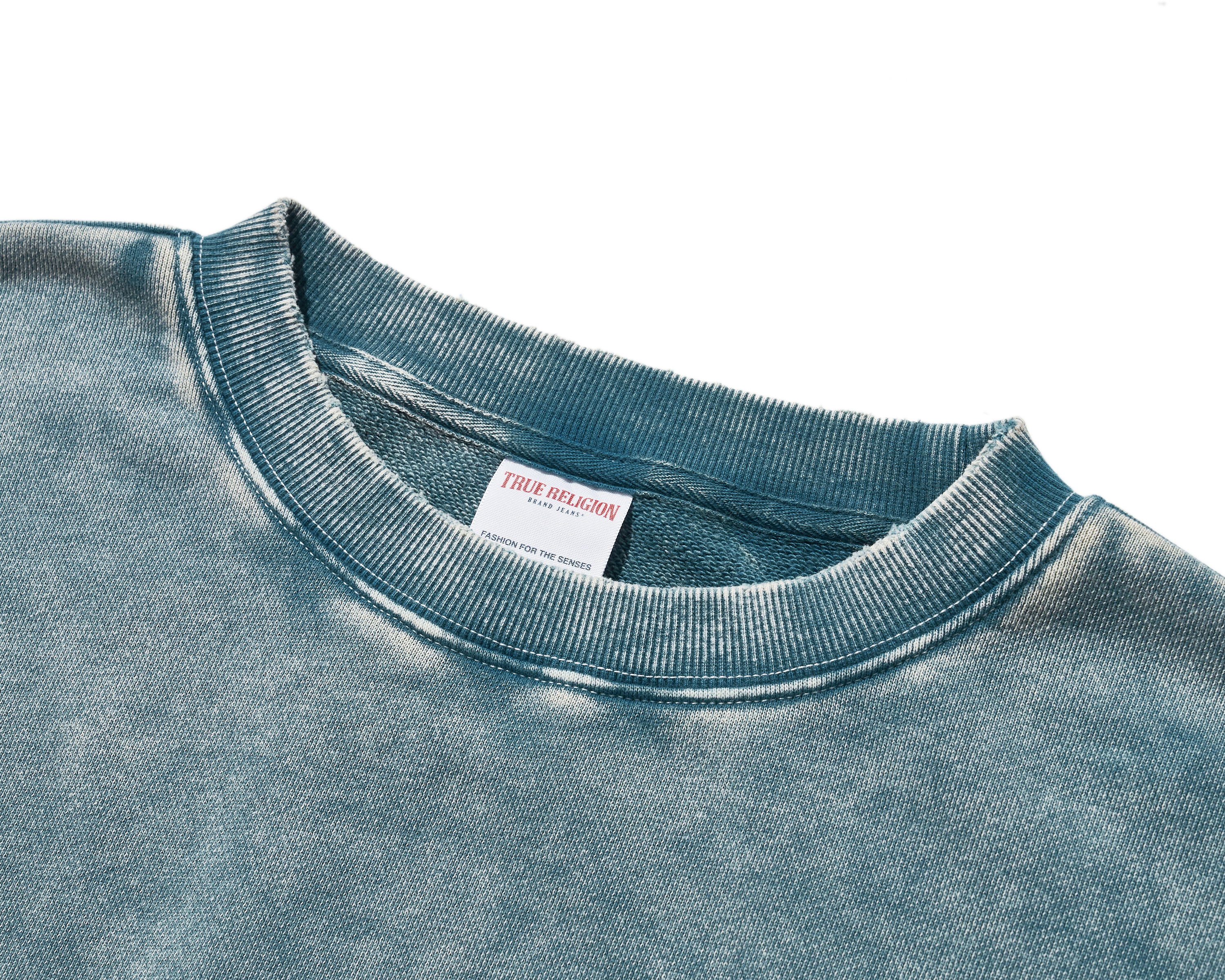 【TRUE RELIGION】 Antismog Crewneck Indigo ANTI SMOG CREWNECK (INDIGO) - TRUE RELIGION