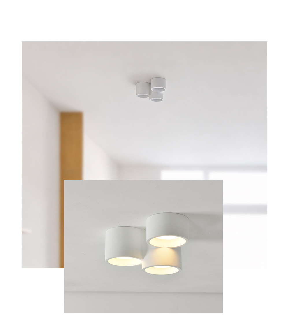 LED 쓰리링 직부 15W 주백색/4000K