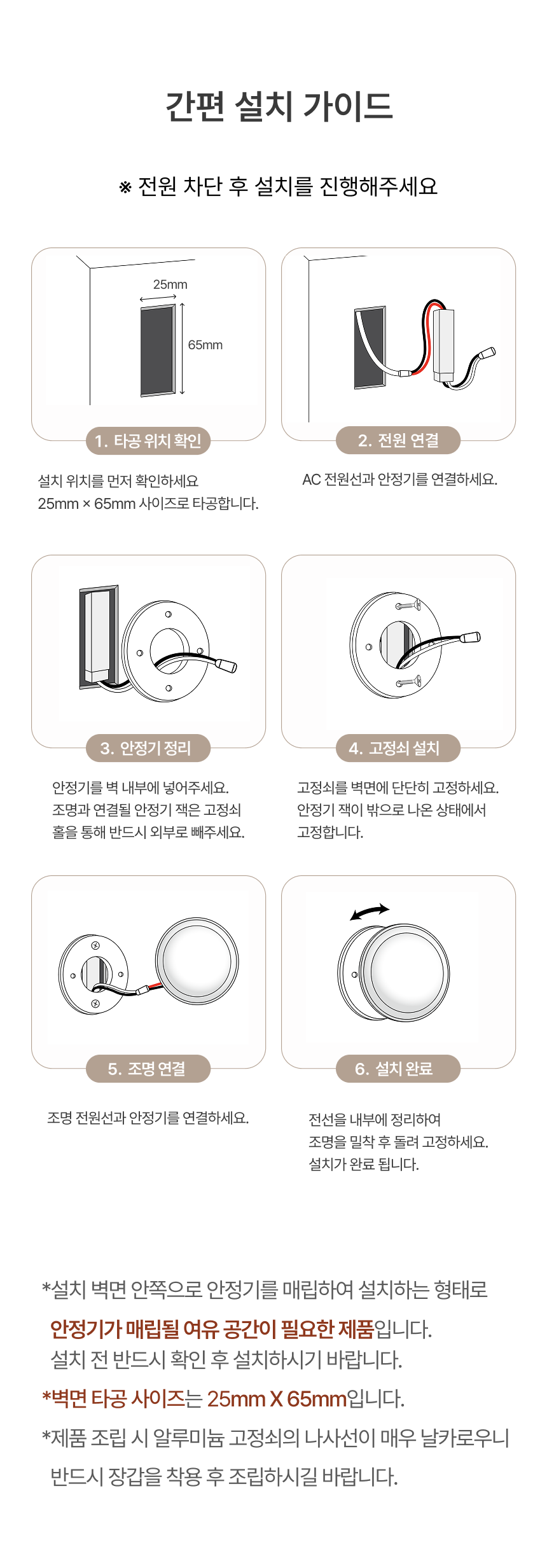 웨이 LED 벽등/직부 5W