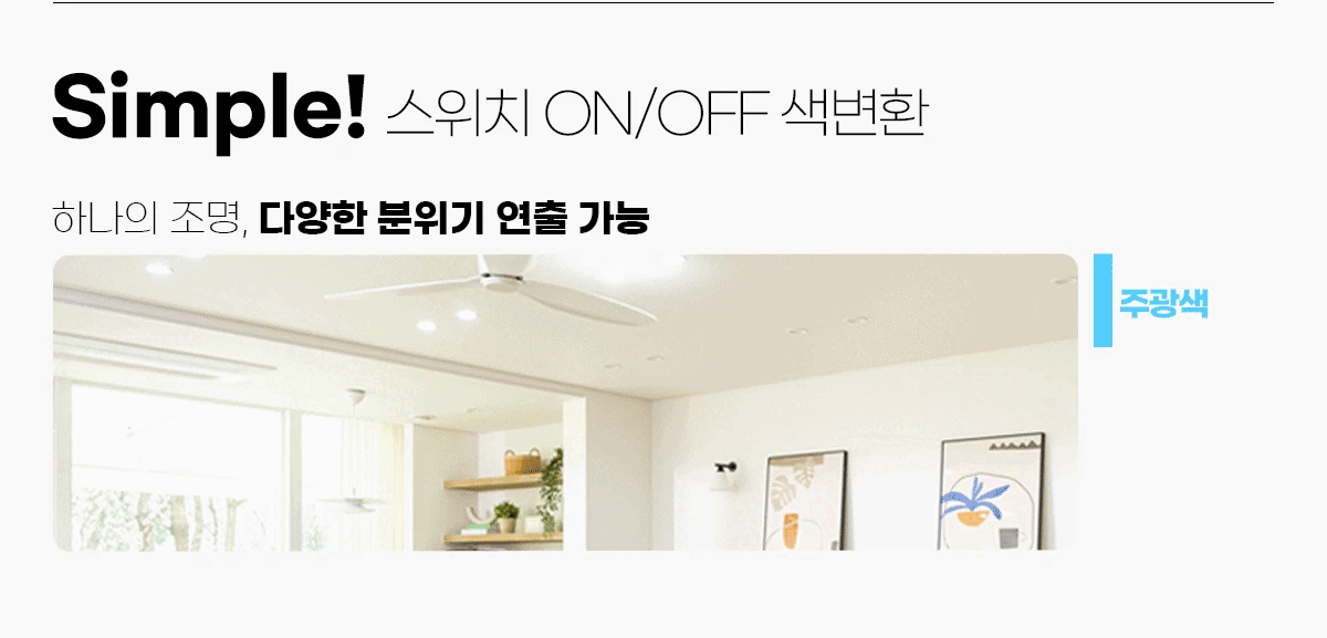 LED 리노 색변환 펜던트 25W 1260mm