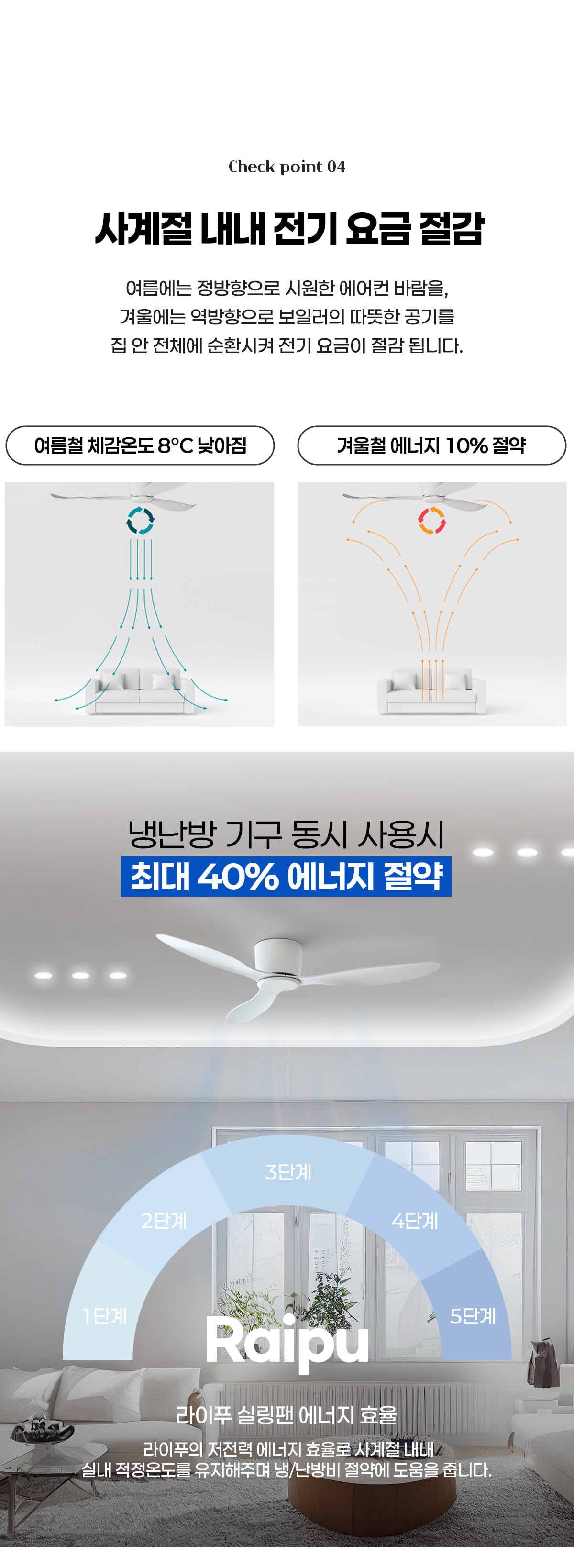 라이푸 실링팬 크롬바디+투명날개