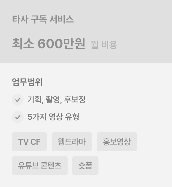 타사 구독 서비스