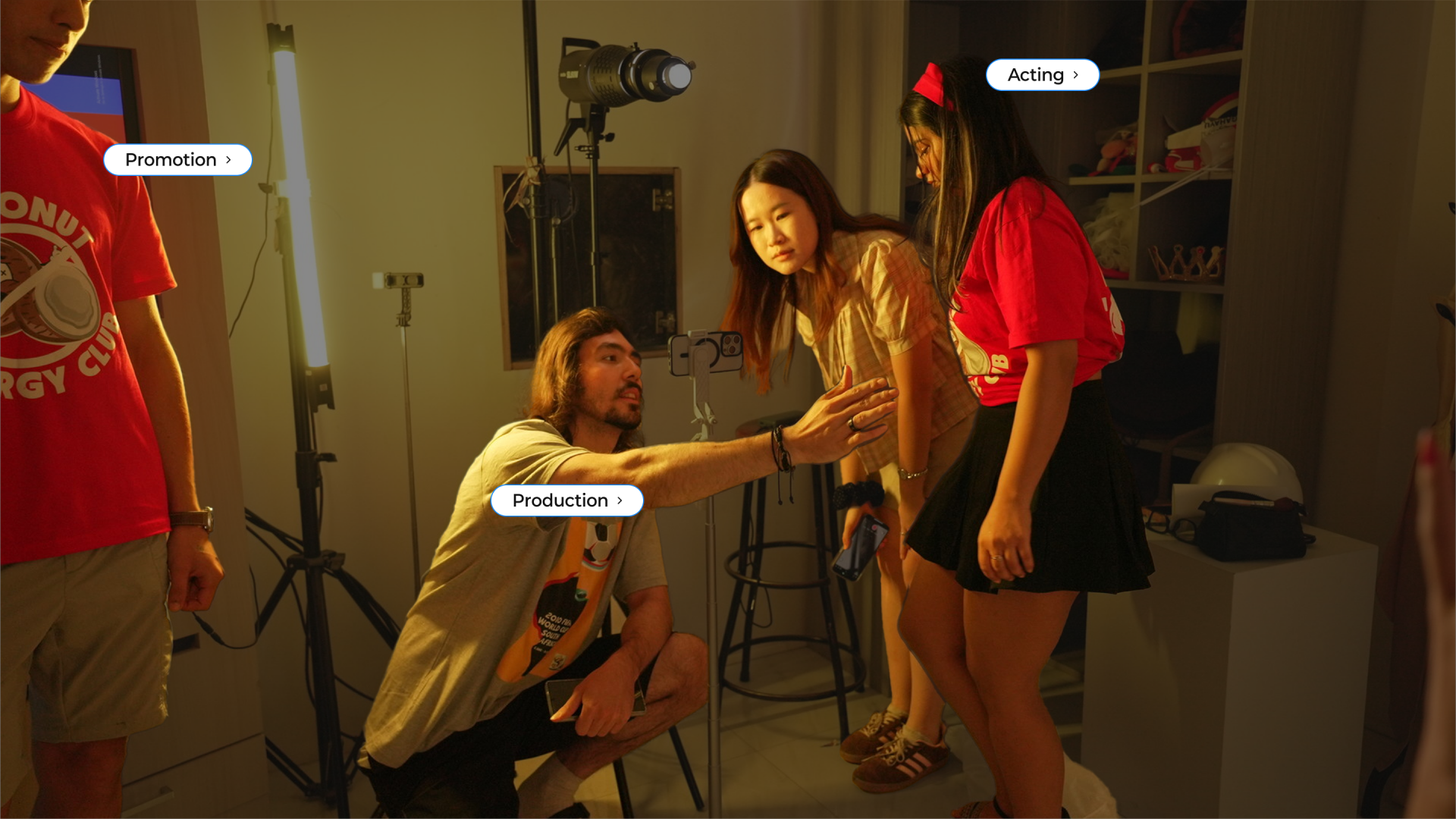 촬영 현장 배경