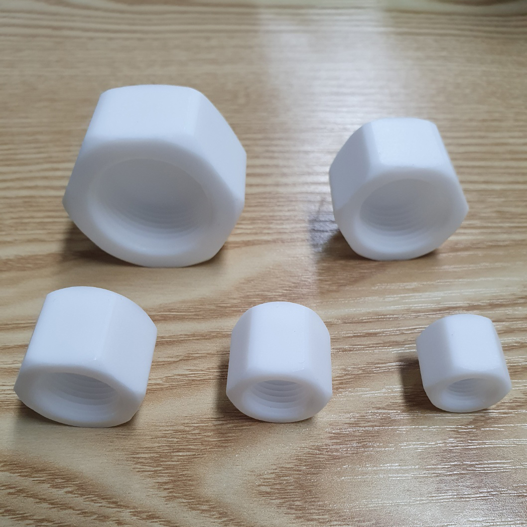 [Fitting] PNC PTFE 테프론 너트 캡 PT NPT 플러그 클로저 마개 뚜껑 plug 마감 teflon 암나사캡 암나사탭 Female cap closure