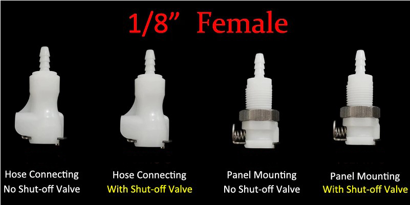 [Fitting] QC Quickconnector 플라스틱 퀵커넥터 원터치 퀵커플러 퀵카플러 퀵디스커넥터 커플링 호스 튜브 빠른 연결