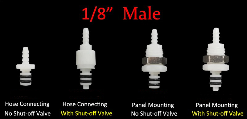 [Fitting] QC Quickconnector 플라스틱 퀵커넥터 원터치 퀵커플러 퀵카플러 퀵디스커넥터 커플링 호스 튜브 빠른 연결
