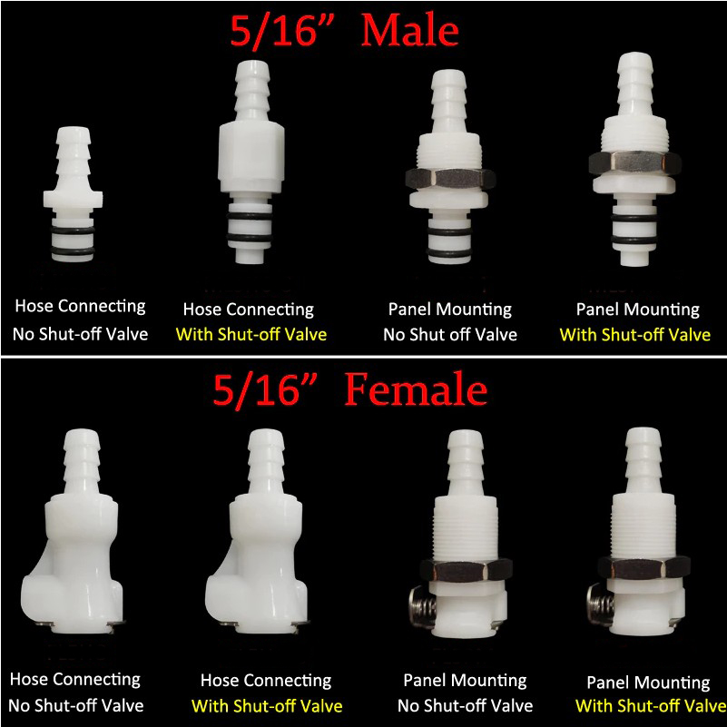 [Fitting] QC Quickconnector 플라스틱 퀵커넥터 원터치 퀵커플러 퀵카플러 퀵디스커넥터 커플링 호스 튜브 빠른 연결