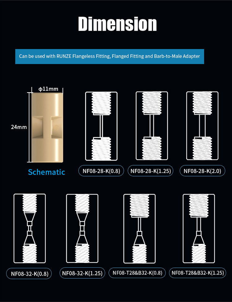 [Fitting] PEEK 암나사 유니온 fitting Female Thread Straight Adapter Union ...