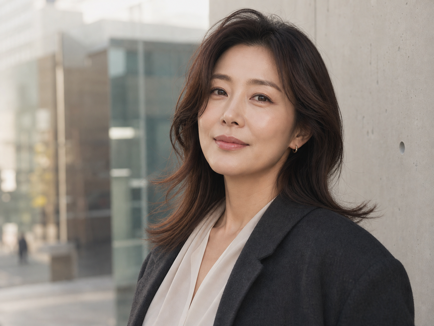 안산 티타늄 리프팅 전 얼굴선 상담 기준을 보여주는 프리미엄 도심 이미지