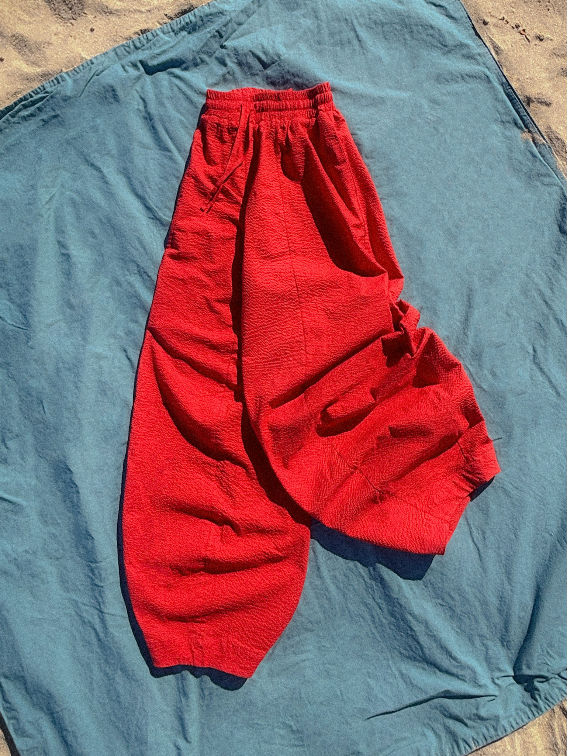 seersucker pi pants (black)
