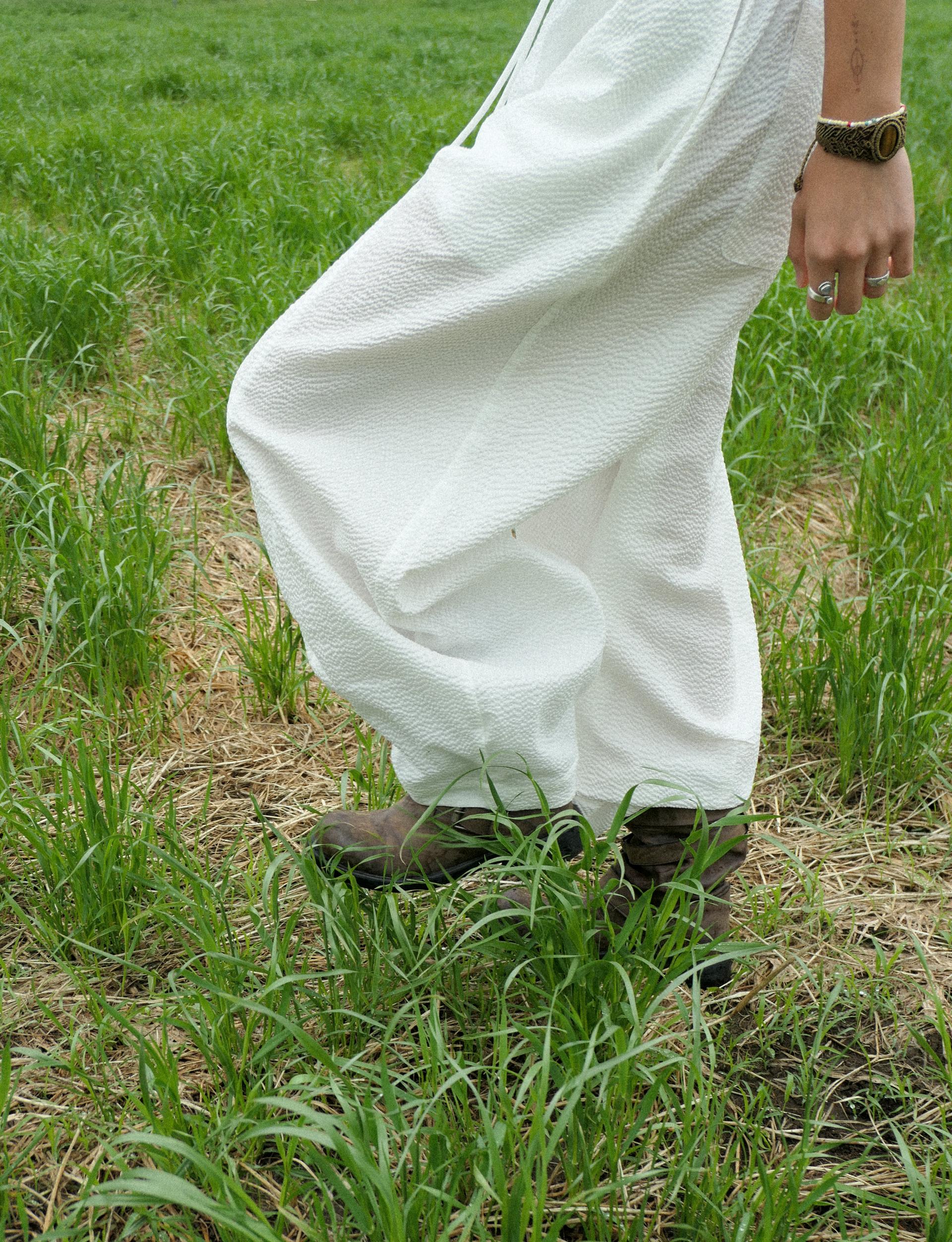 seersucker pi pants (white)