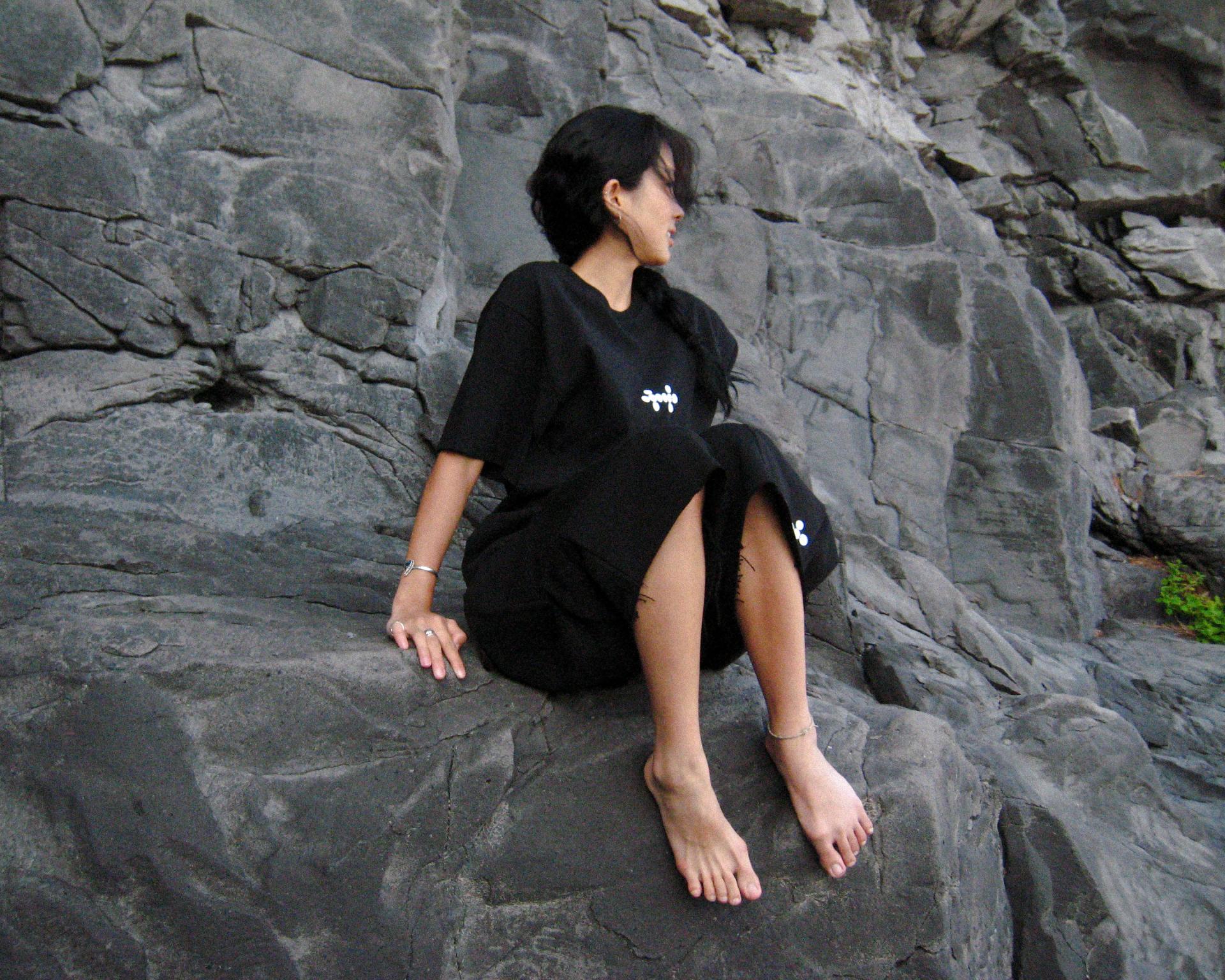 F/T Balloon Capri Pants (Black)