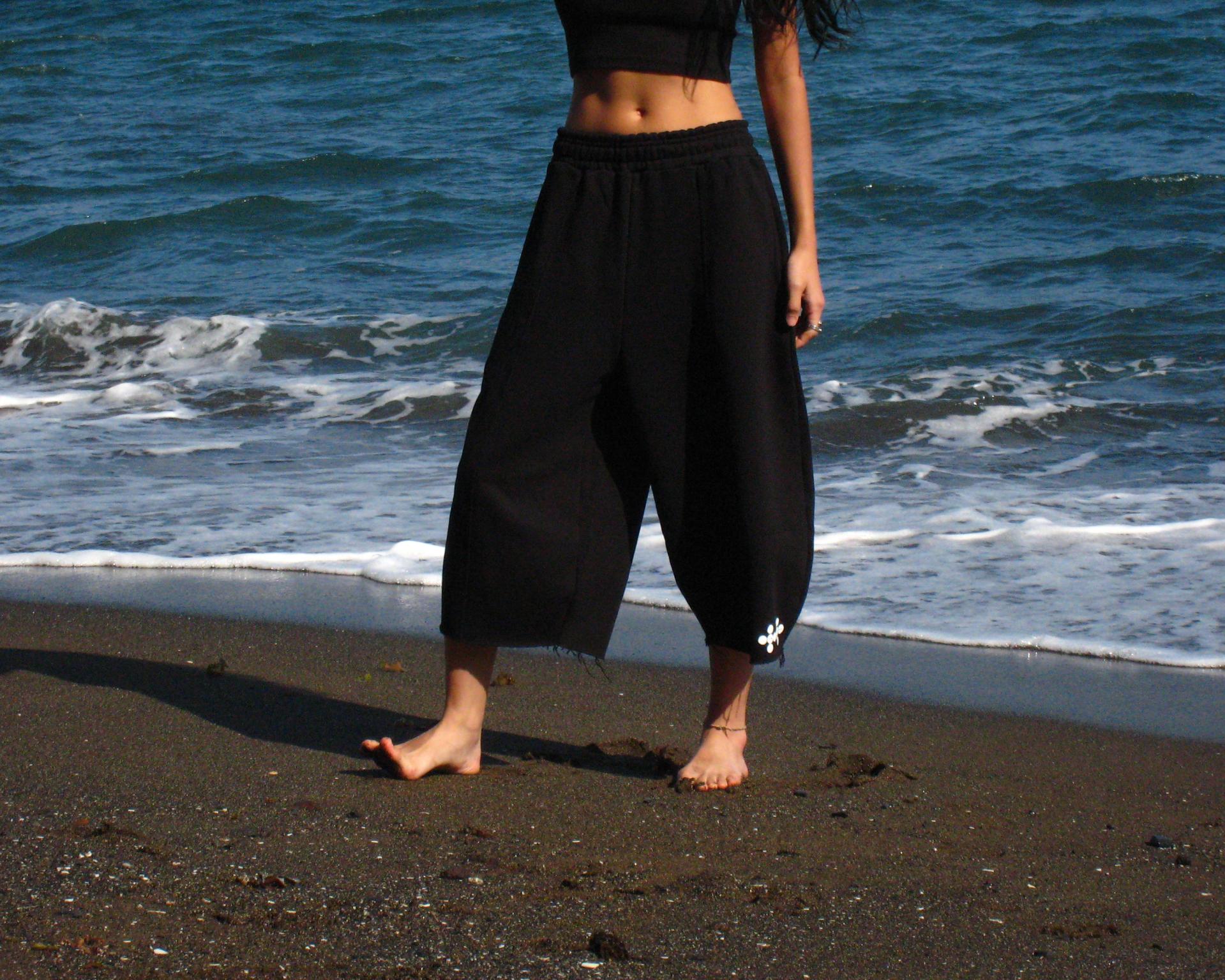 French Terry pi pants (black)