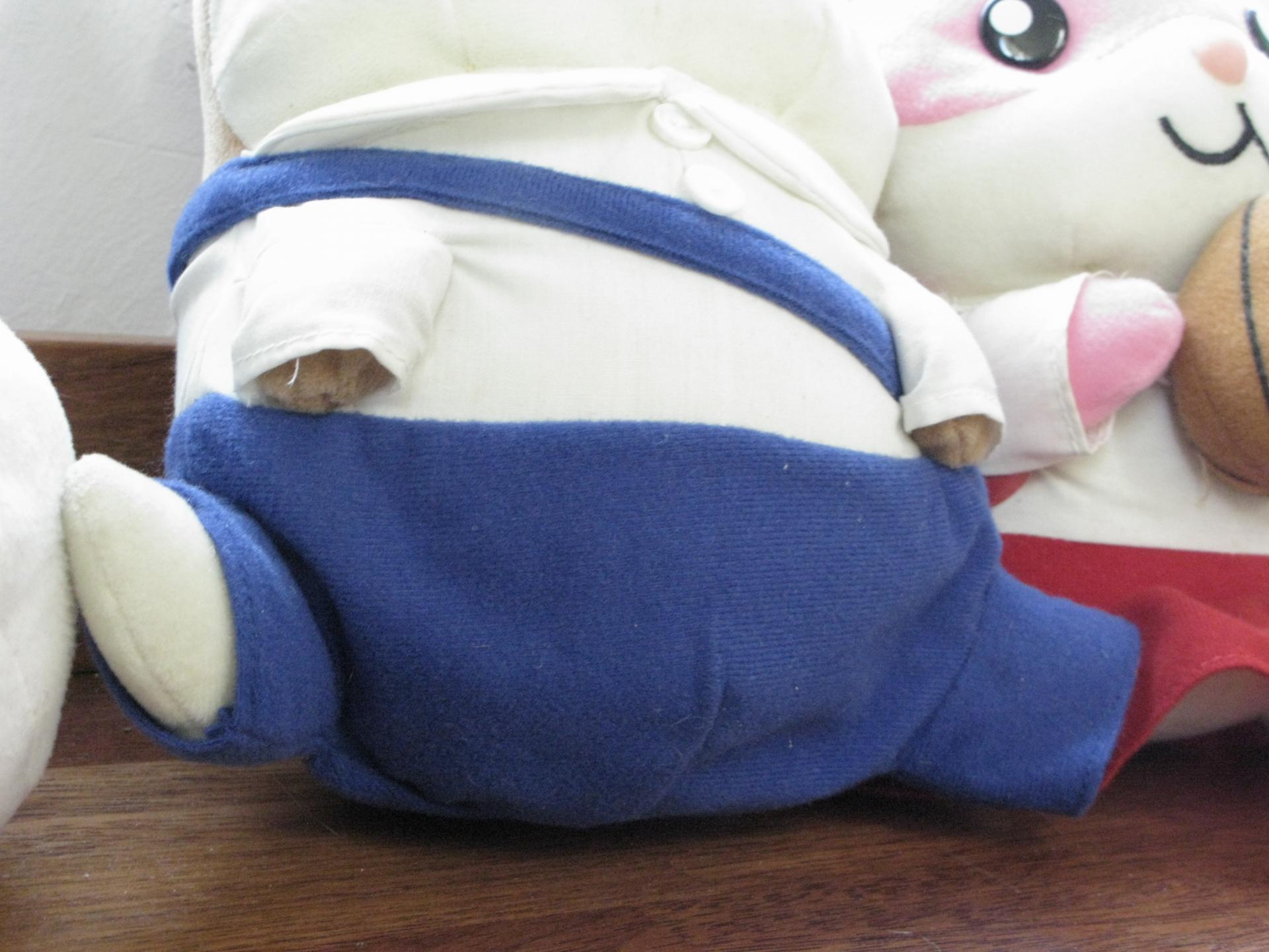 빈티지 햄스터 커플 인형 세트