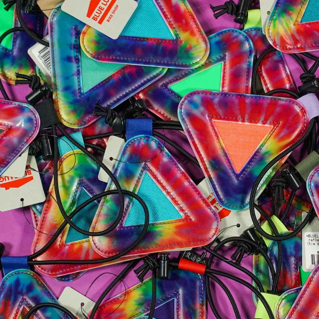 BLUE LUG TRIANGLE REFLECTOR - TIE DYE (RESTOCK)