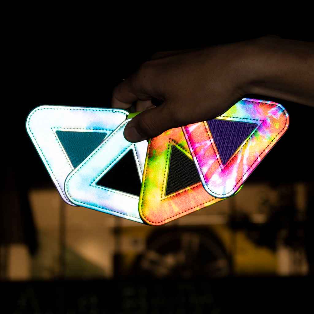 BLUE LUG TRIANGLE REFLECTOR - TIE DYE (RESTOCK)