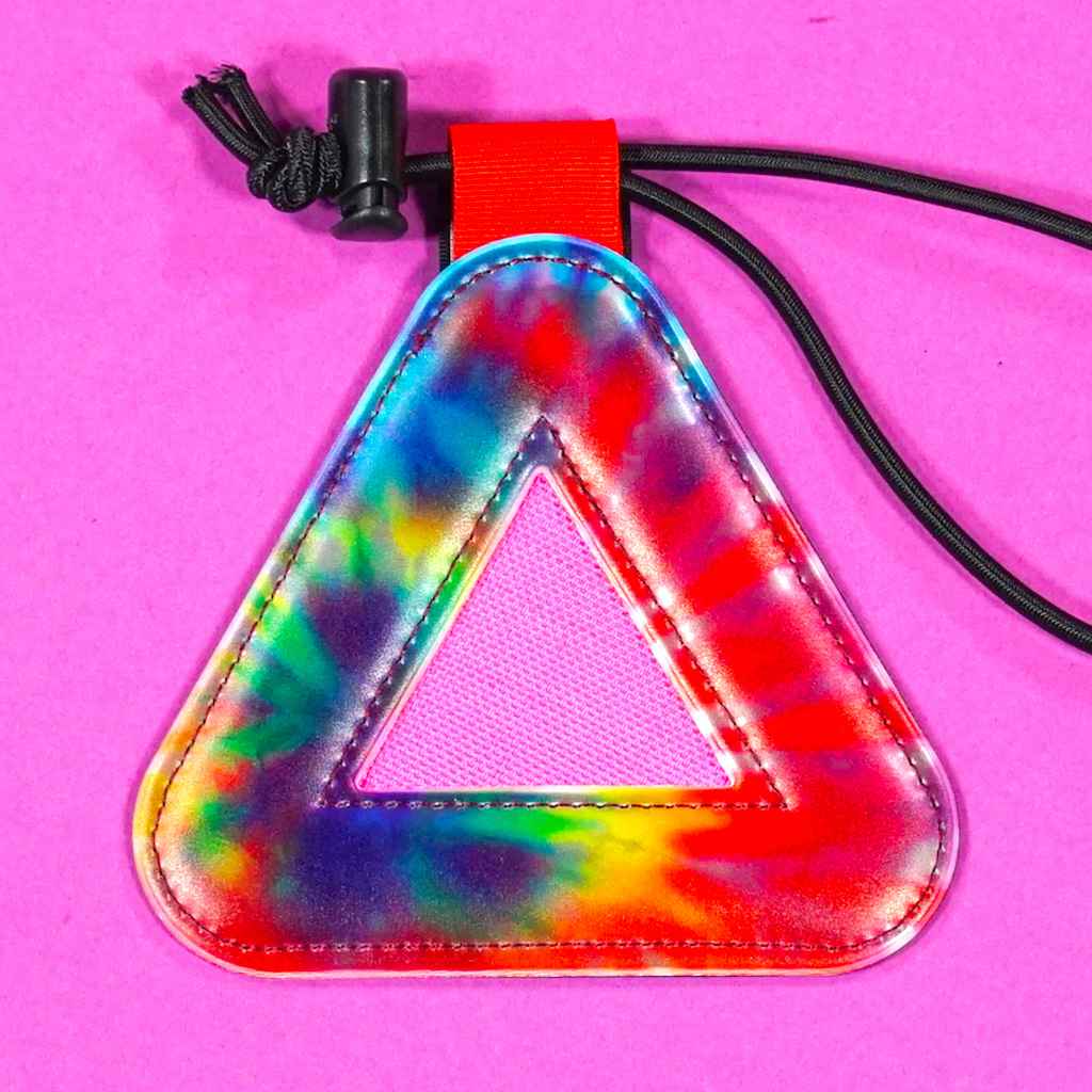 BLUE LUG TRIANGLE REFLECTOR - TIE DYE (RESTOCK)