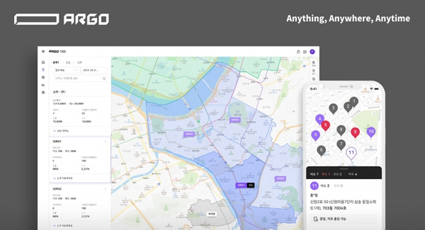 ARGO 솔루션 화면