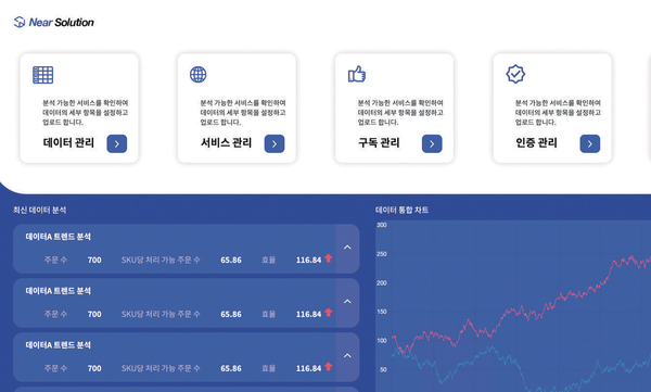 니어솔루션은 다양한 서비스를 제공하고 있다