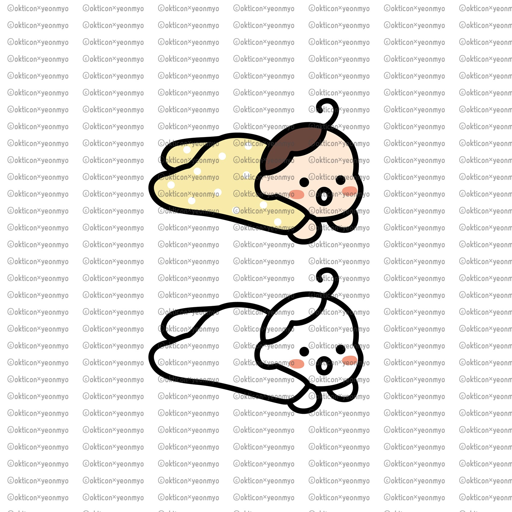 Lying Baby Icon