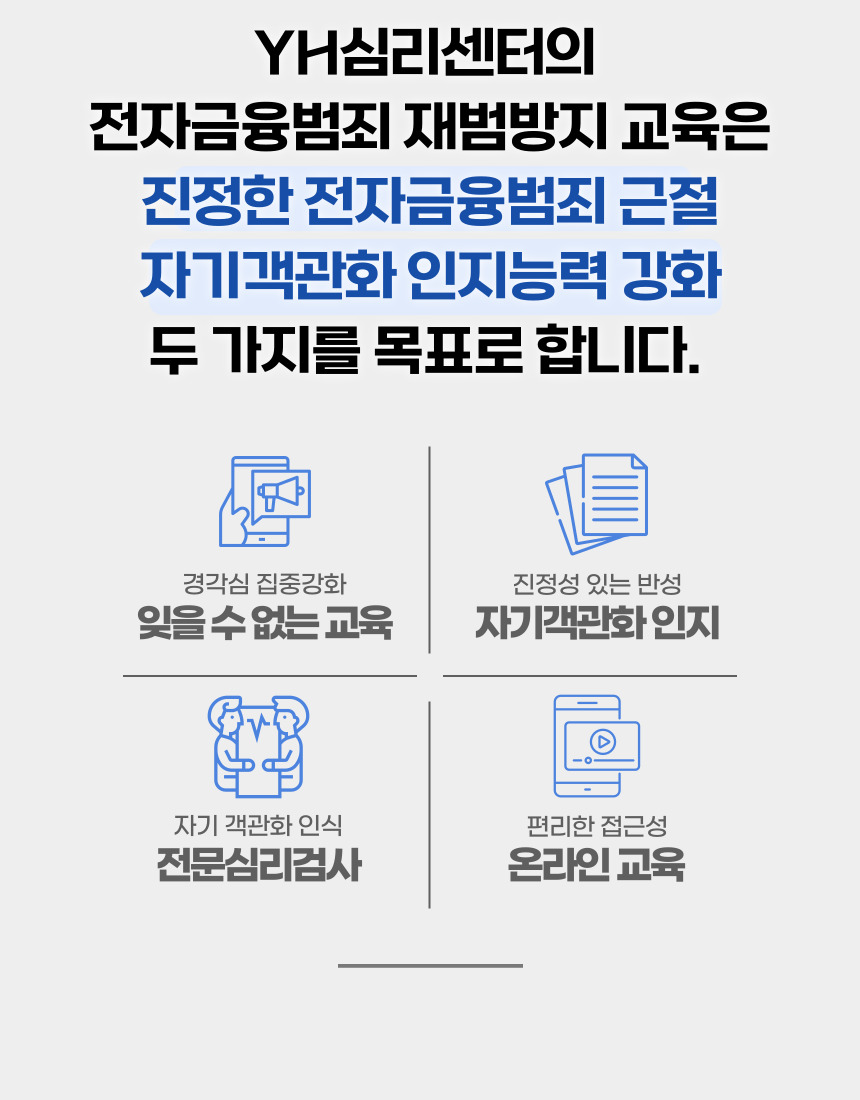 전자금융범죄 재범방지를 위한 자기객관화와 인지능력 강화
