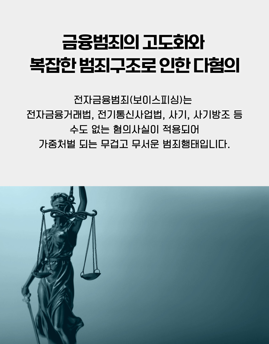전자금융범죄 보이스피싱의 복합적인 형사책임과 처벌 위험