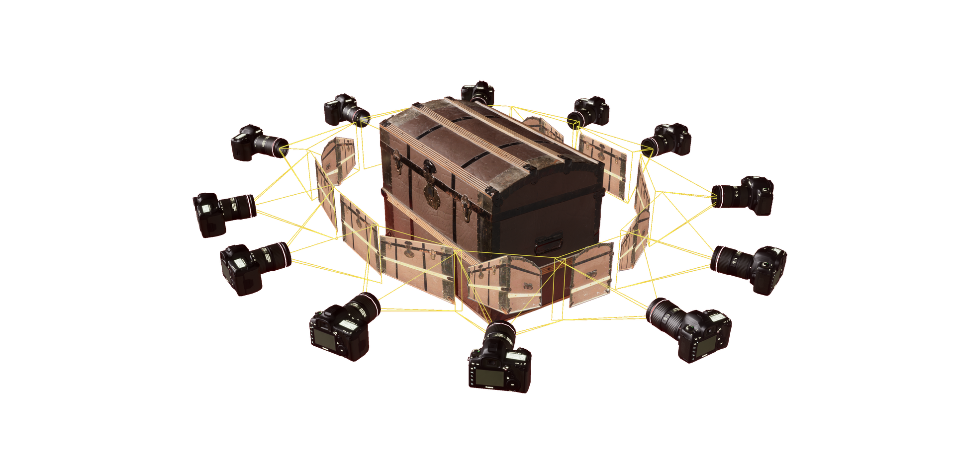 교차점에서 이미지 정보가 중복되어 사진 정보 정합 후 3D데이터를 만들어냄