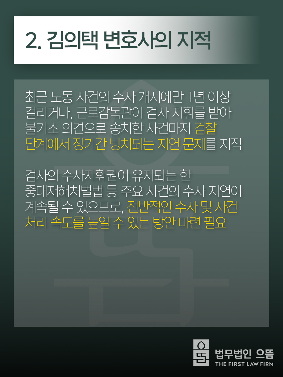 2. 김의택 변호사의 지적