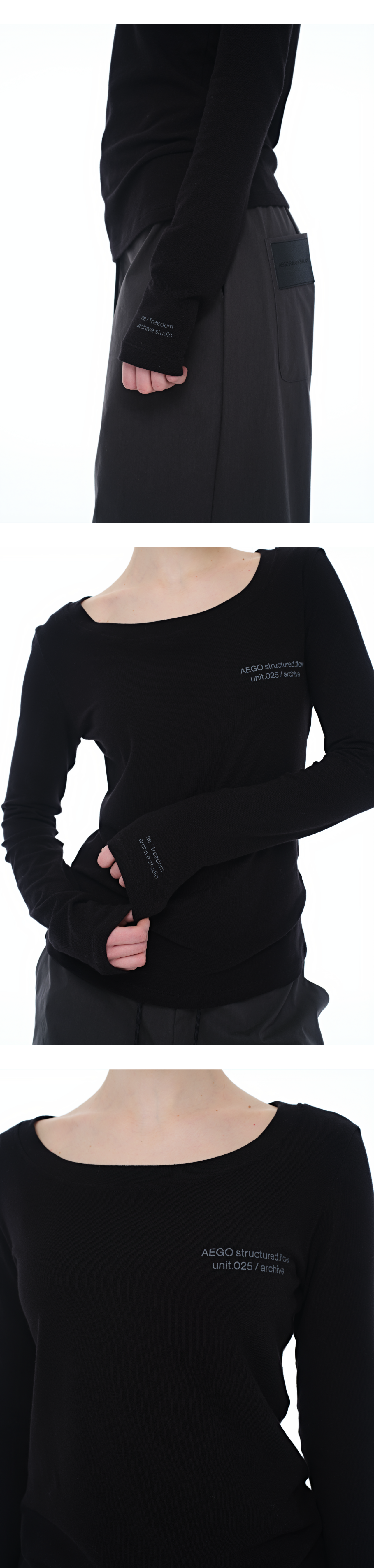 [5rd Re-order] Structured 025 sleeve T_black