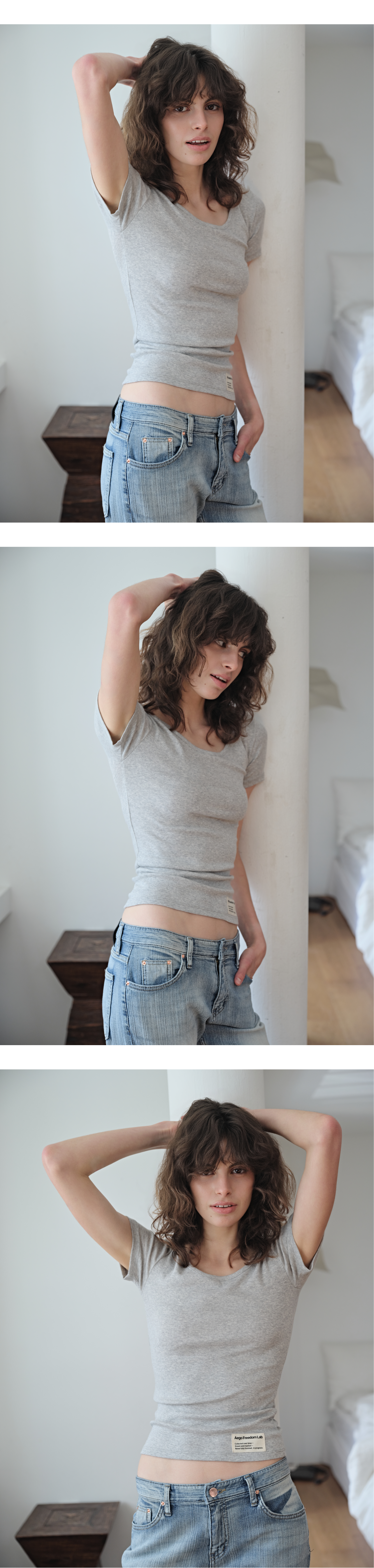 Canvas mini tag basic T_gray
