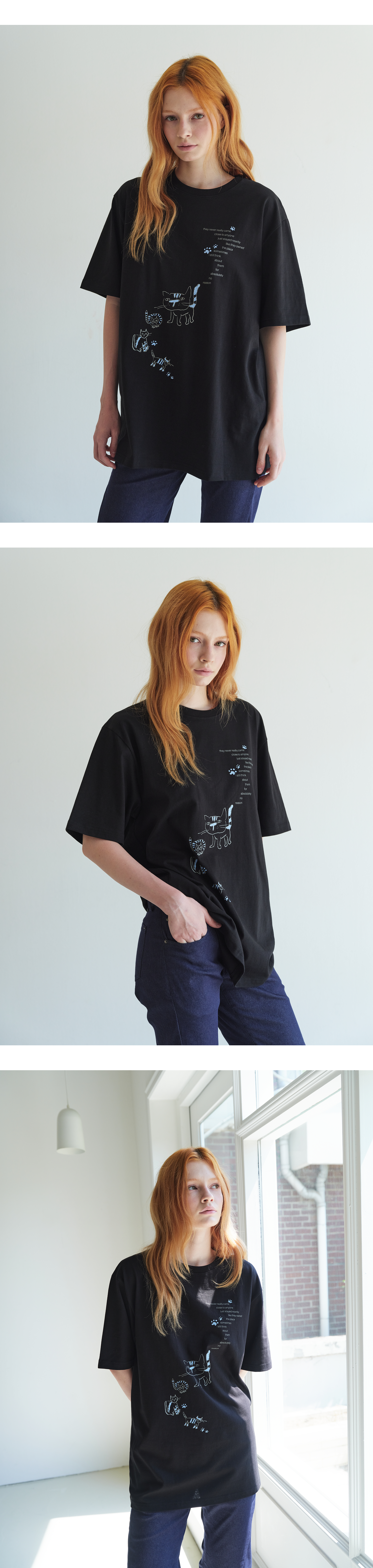 Plaid label patch graphic T_black