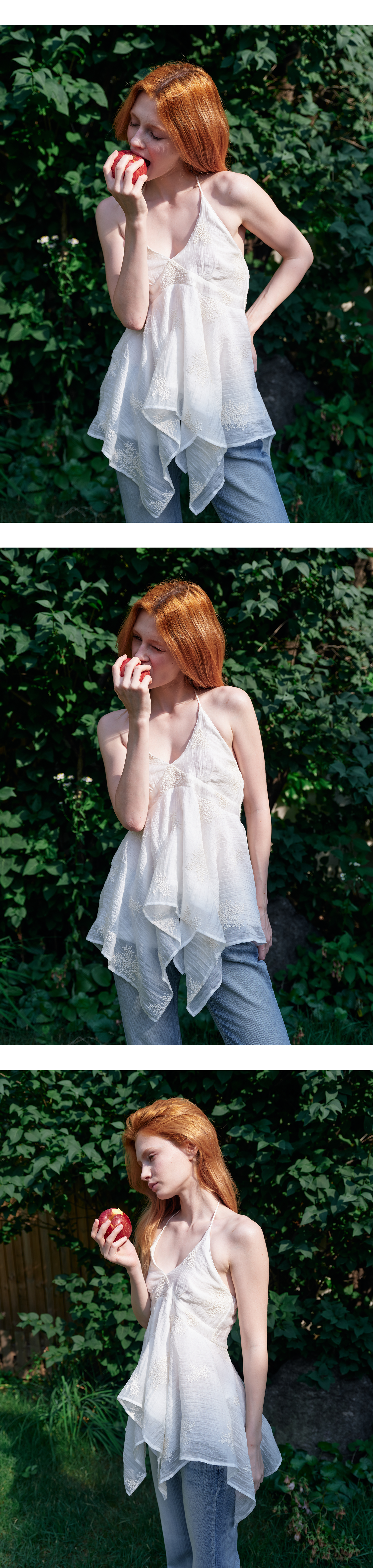 Floral halter blouse_black
